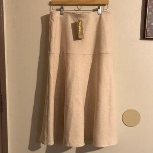 OGL Cream Maxi Skirt for Women
